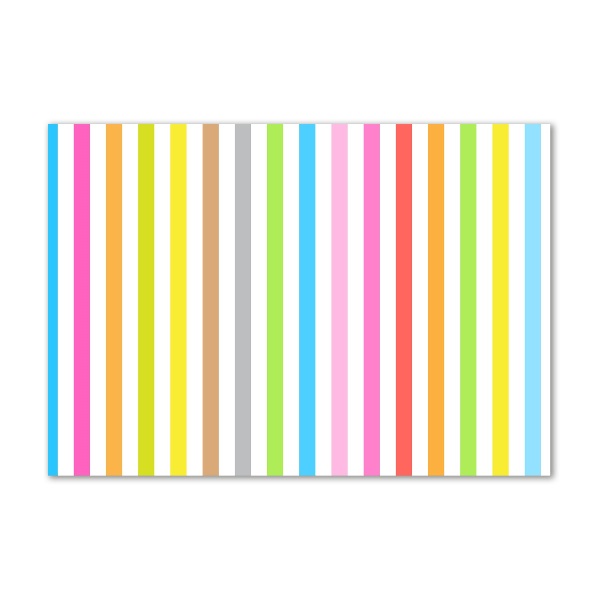 Tableau imprimé sur verre Rayures colorées