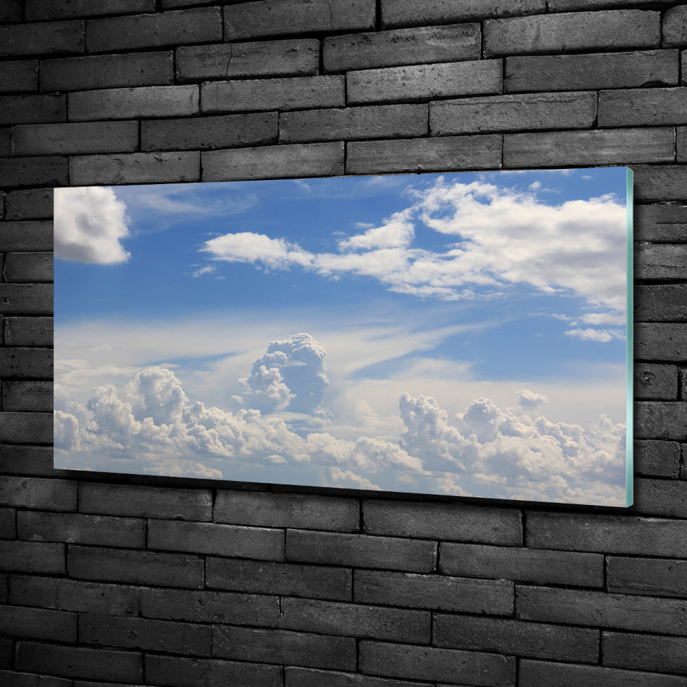 Tableau imprimé sur verre Les nuages dans le ciel