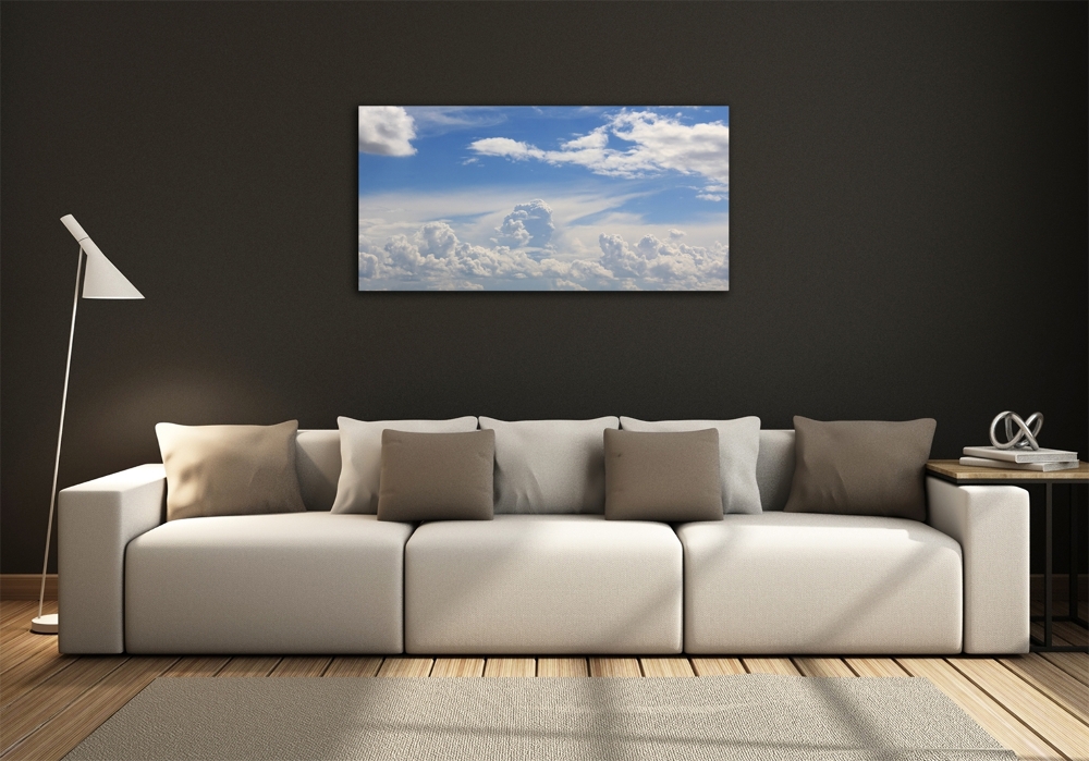 Tableau imprimé sur verre Les nuages dans le ciel