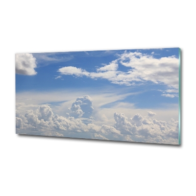 Tableau imprimé sur verre Les nuages dans le ciel