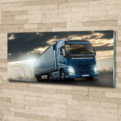 Tableau sur verre Camion