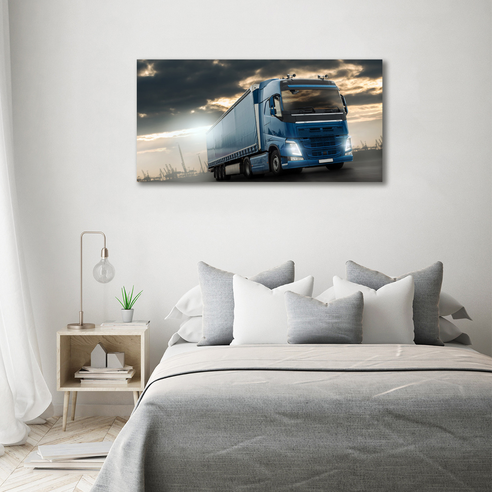 Tableau sur verre Camion