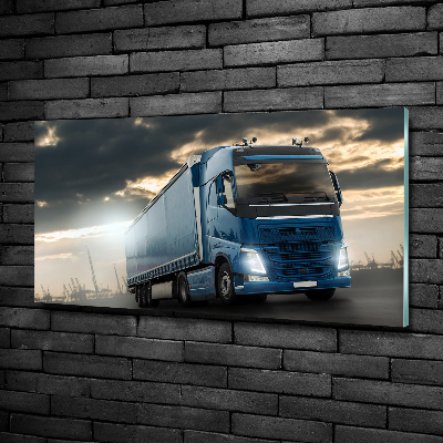 Tableau sur verre Camion