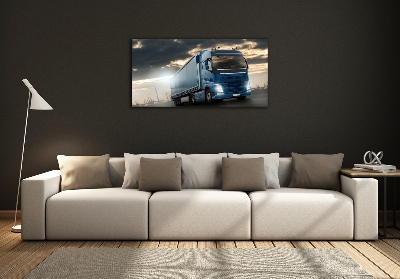 Tableau sur verre Camion