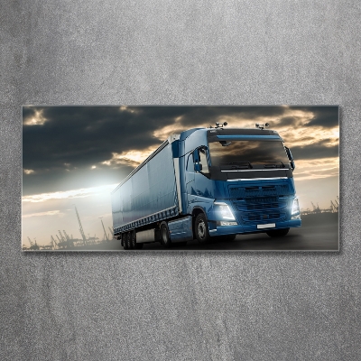 Tableau sur verre Camion