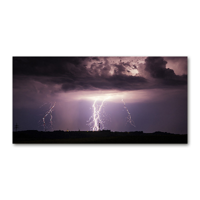 Tableau sur verre Orage