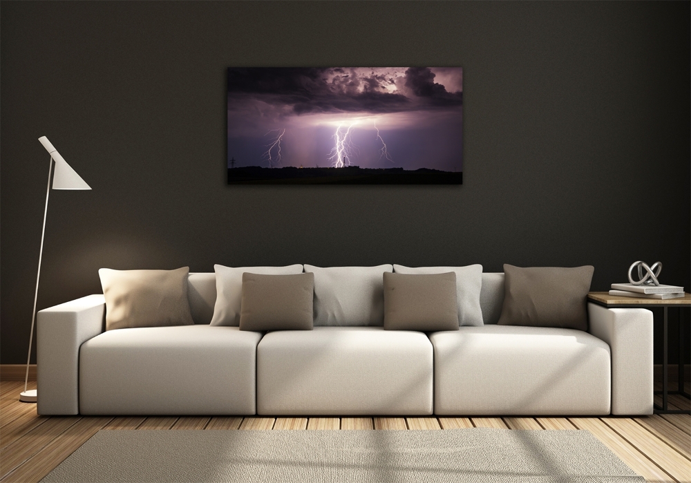 Tableau sur verre Orage