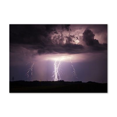 Tableau sur verre Orage