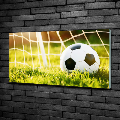 Tableau en verre Football dans les portes