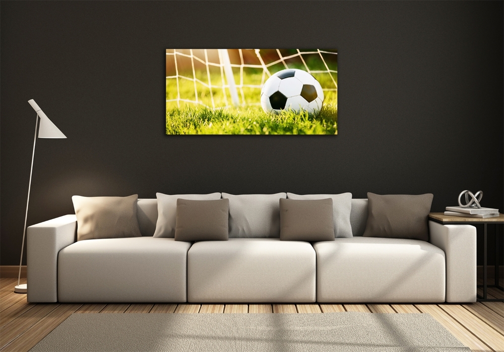 Tableau en verre Football dans les portes