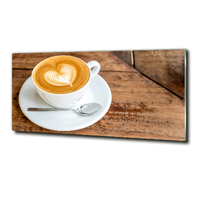 Tableau imprimé sur verre Café dans une tasse