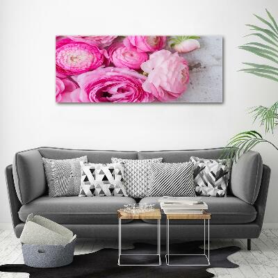 Tableau photo sur verre Roses sauvages