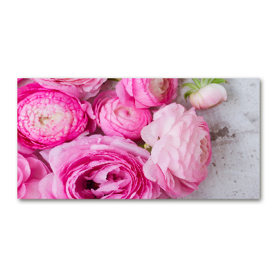 Tableau photo sur verre Roses sauvages