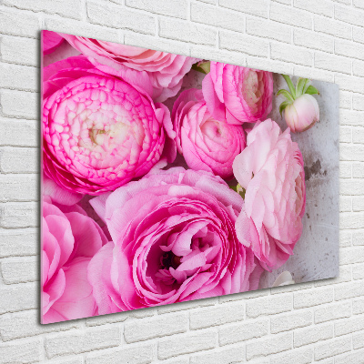 Tableau photo sur verre Roses sauvages