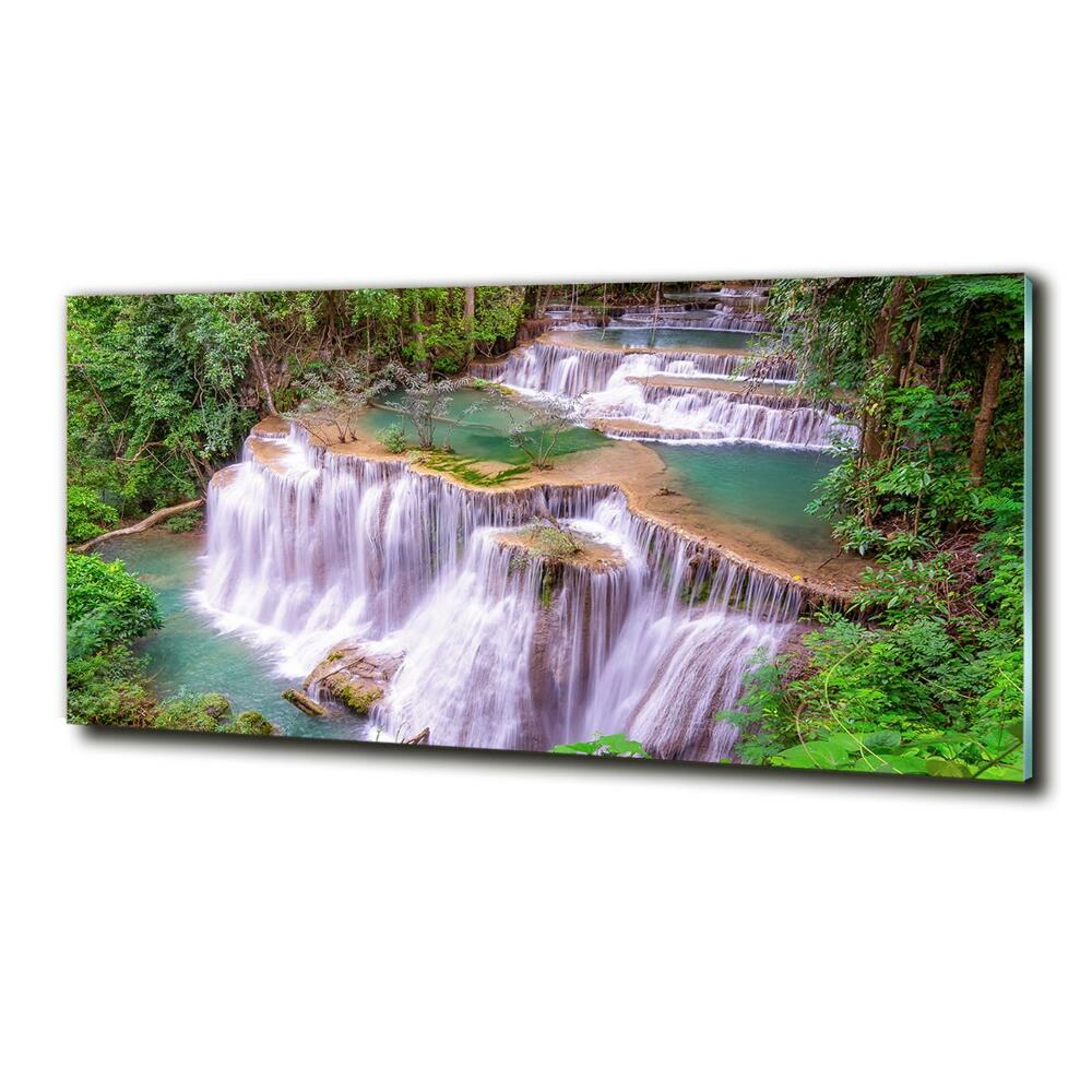 Tableau sur verre Chute d'eau en Thaïlande