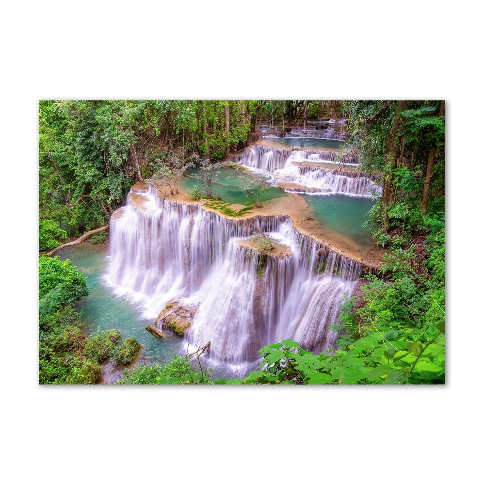 Tableau sur verre Chute d'eau en Thaïlande