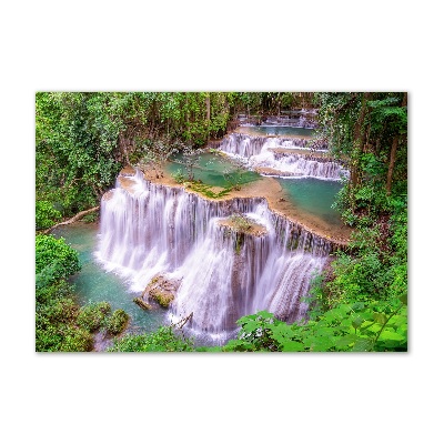 Tableau sur verre Chute d'eau en Thaïlande