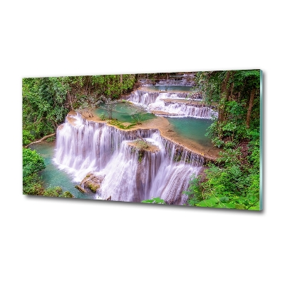 Tableau sur verre Chute d'eau en Thaïlande