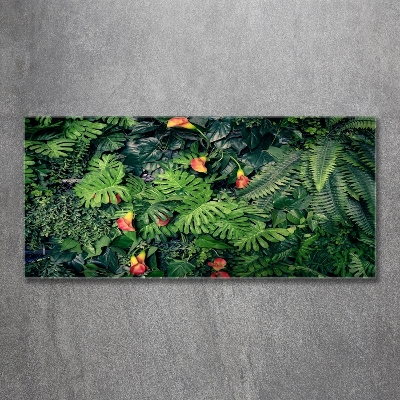 Tableau imprimé sur verre Jungle exotique