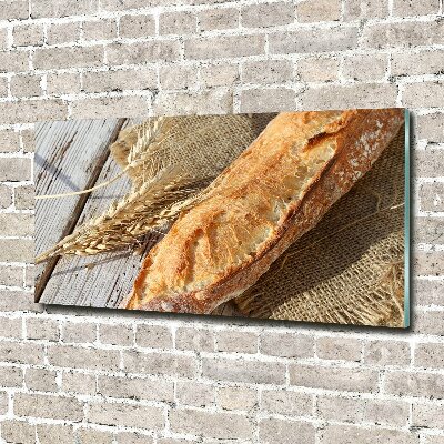 Tableau sur verre Baguette fraîche