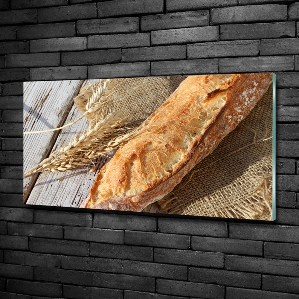 Tableau sur verre Baguette fraîche