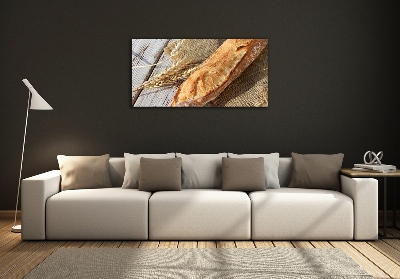 Tableau sur verre Baguette fraîche