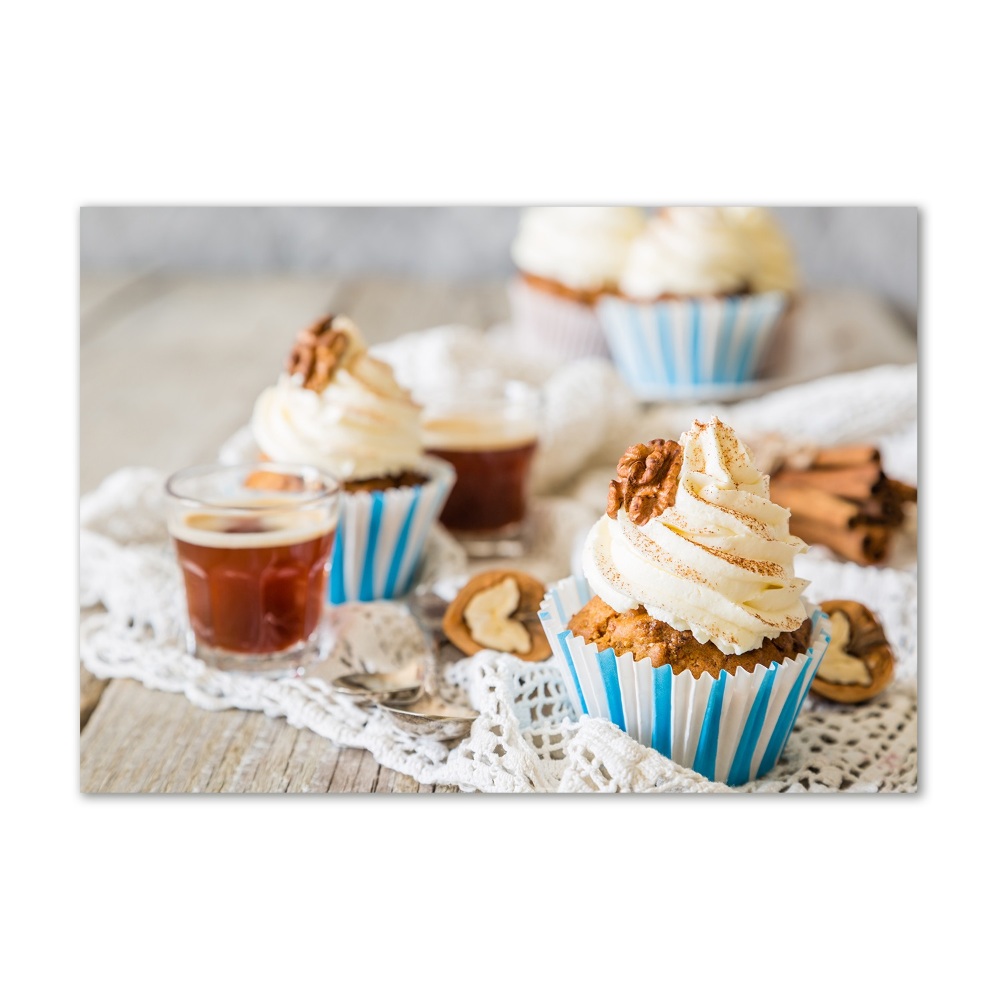 Tableau photo sur verre Cupcakes