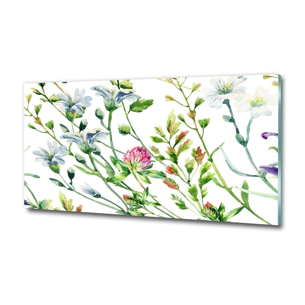 Tableau en verre Fleurs sauvages