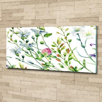 Tableau en verre Fleurs sauvages