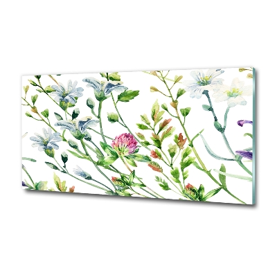 Tableau en verre Fleurs sauvages