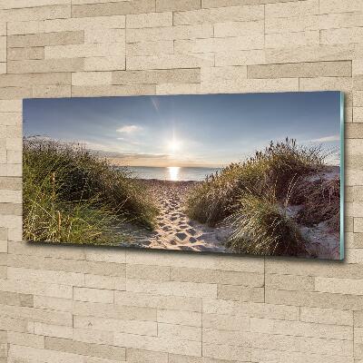 Tableau imprimé sur verre Dunes de bord de mer