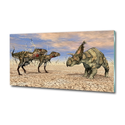 Tableau sur verre Dinosaures