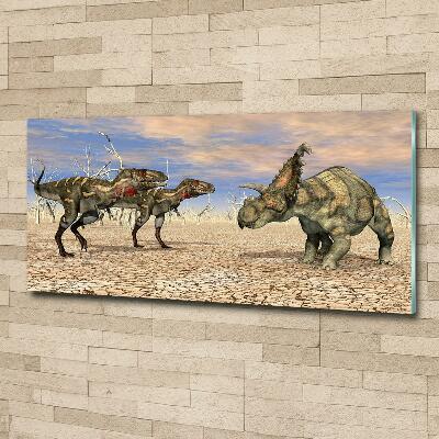 Tableau sur verre Dinosaures