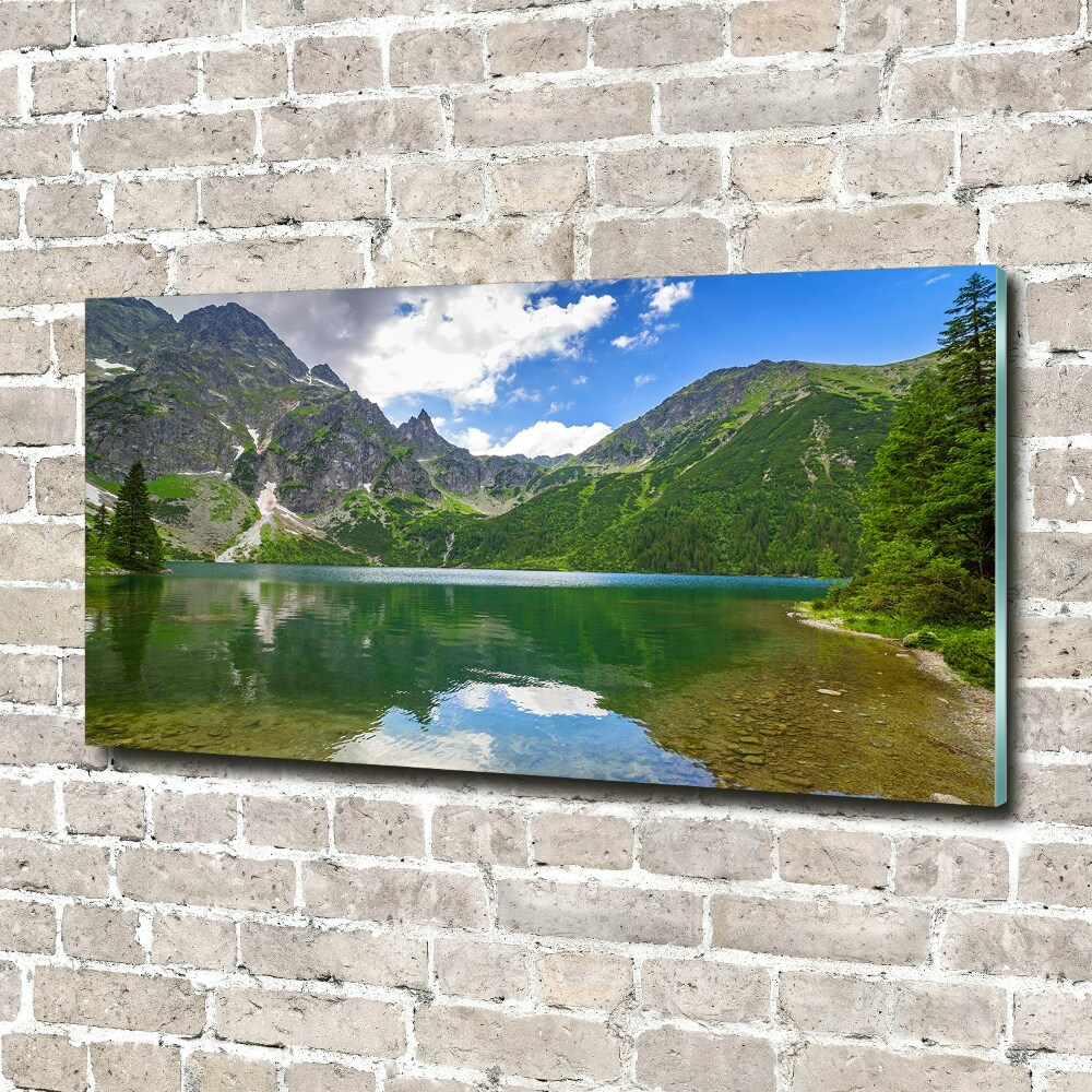 Tableau en verre Lac Morskie Oko Tatry