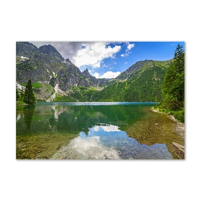 Tableau en verre Lac Morskie Oko Tatry