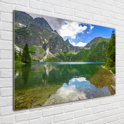 Tableau en verre Lac Morskie Oko Tatry