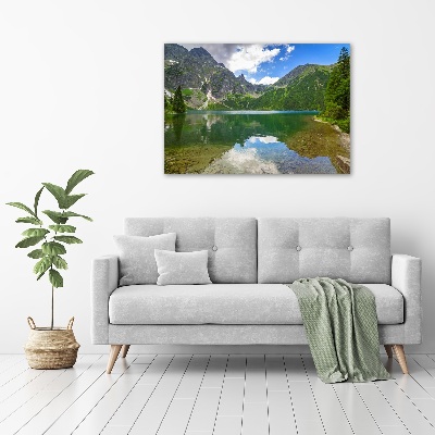 Tableau en verre Lac Morskie Oko Tatry