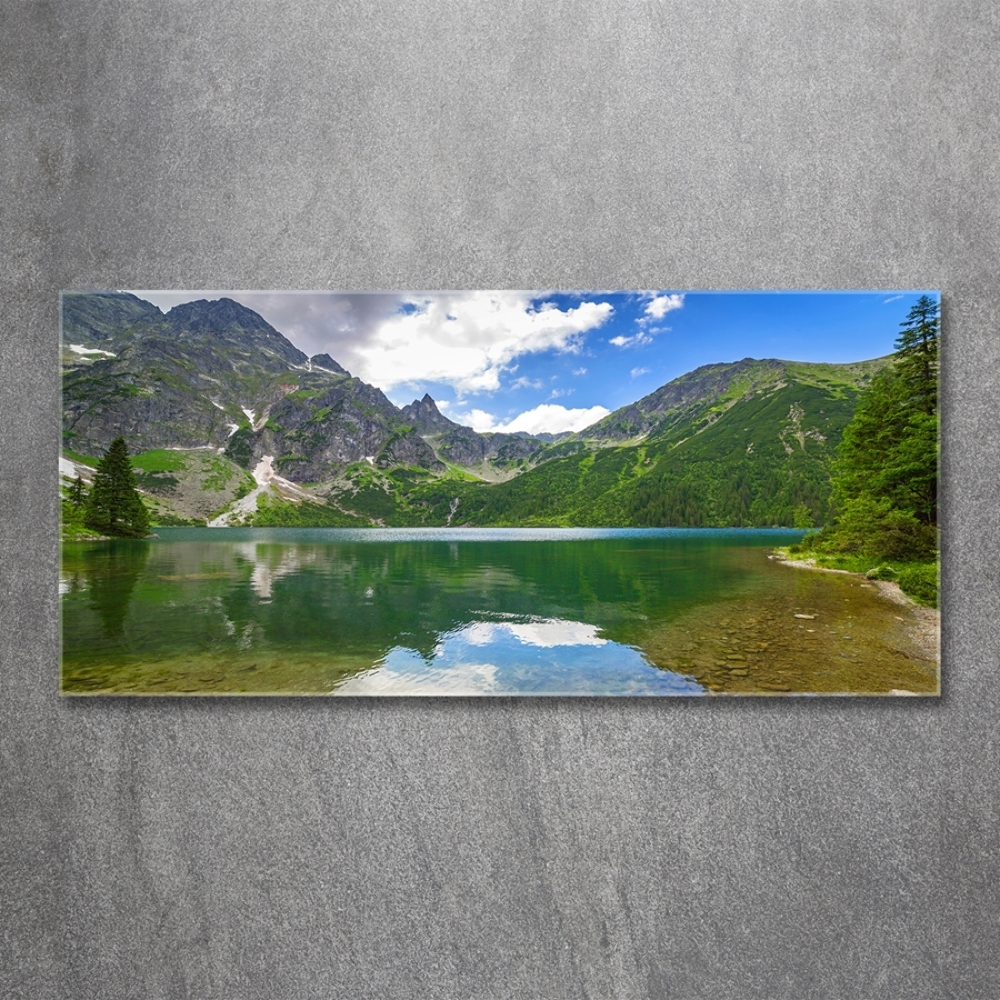 Tableau en verre Lac Morskie Oko Tatry