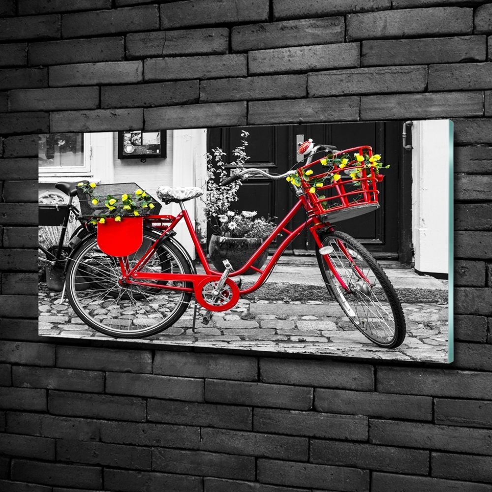 Tableau imprimé sur verre Vélo de ville