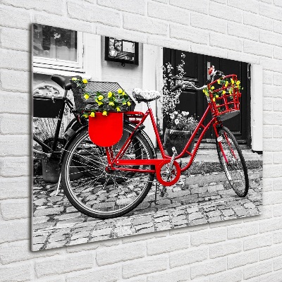 Tableau imprimé sur verre Vélo de ville