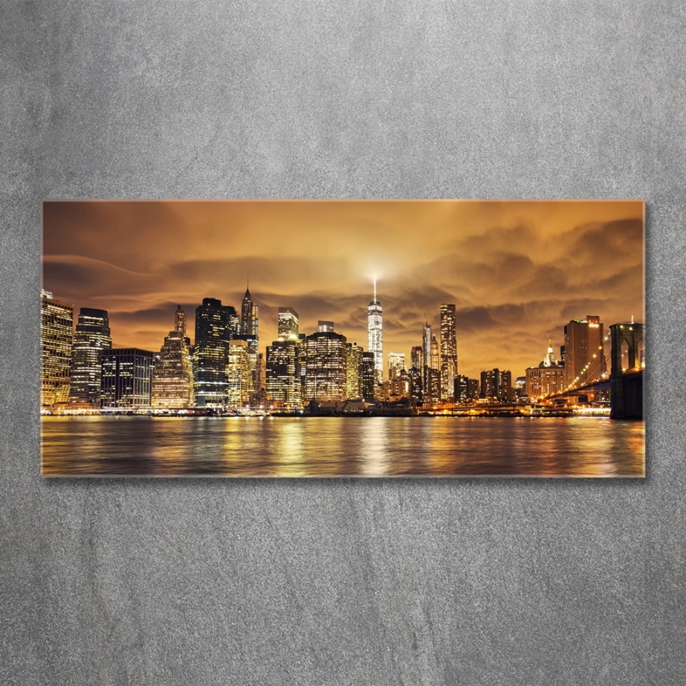 Tableau sur verre Manhattan New York USA