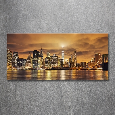 Tableau sur verre Manhattan New York USA