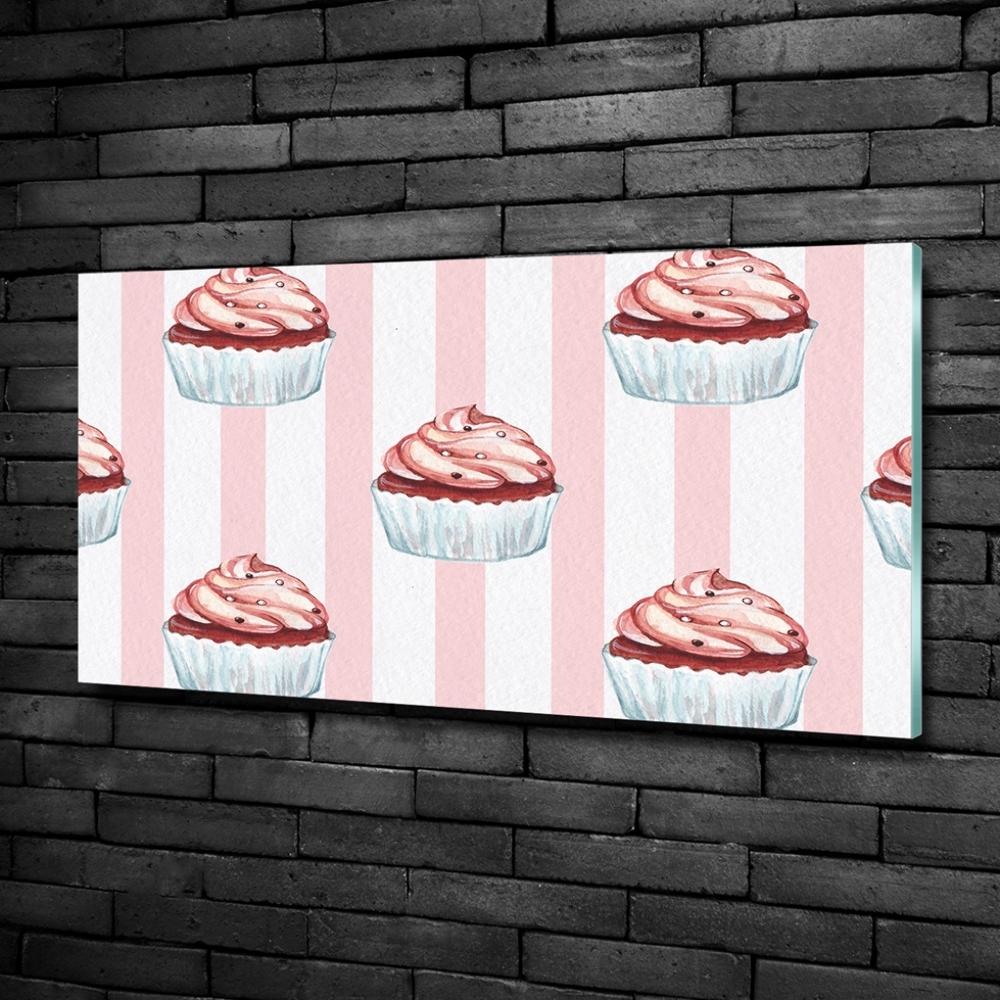 Tableau en verre Cupcakes