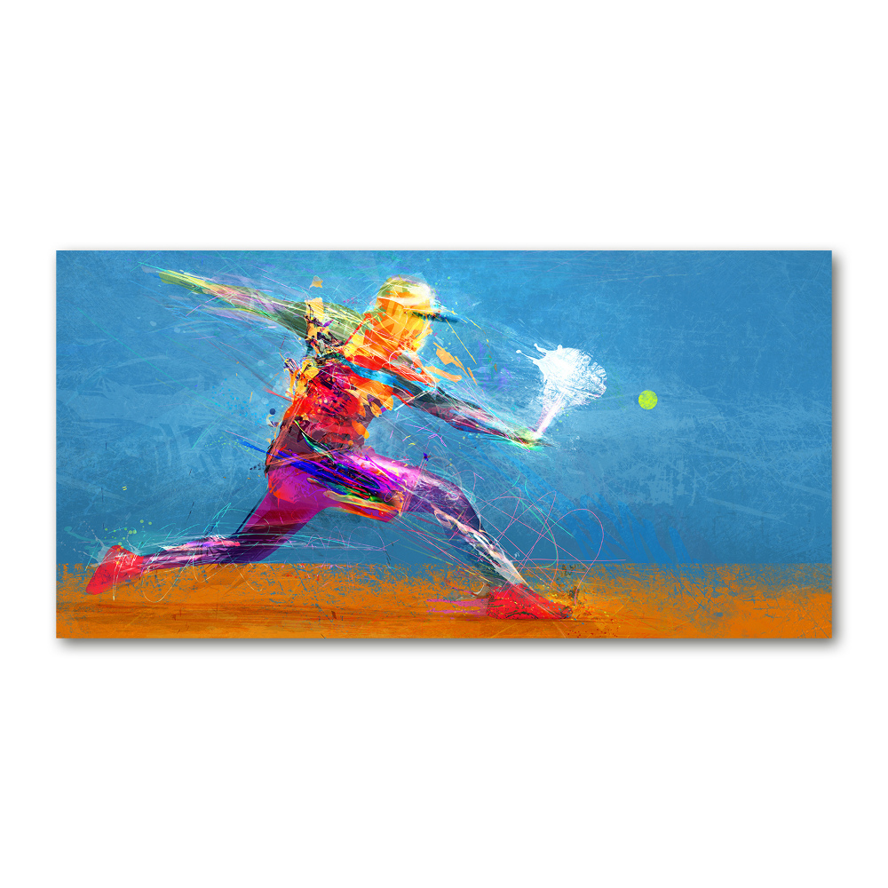 Tableau sur verre Joueur de tennis