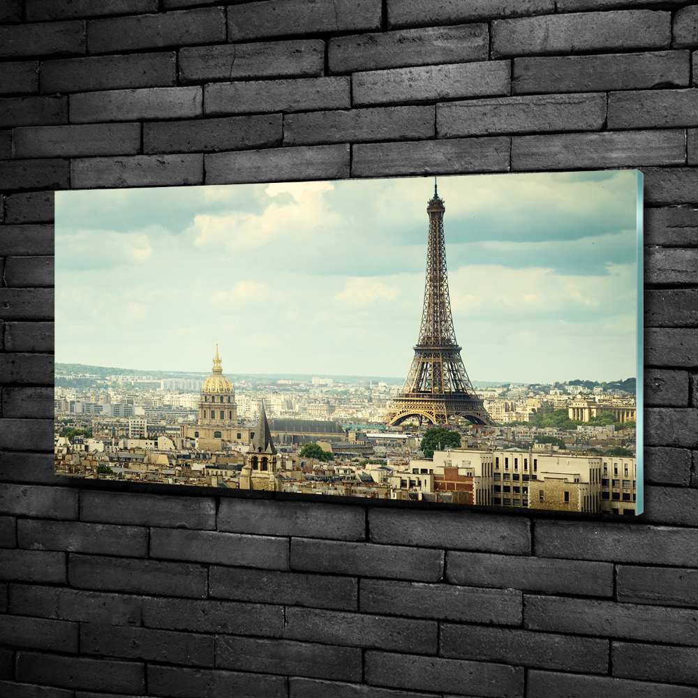 Tableau sur verre Tour Eiffel Paris France