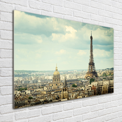 Tableau sur verre Tour Eiffel Paris France