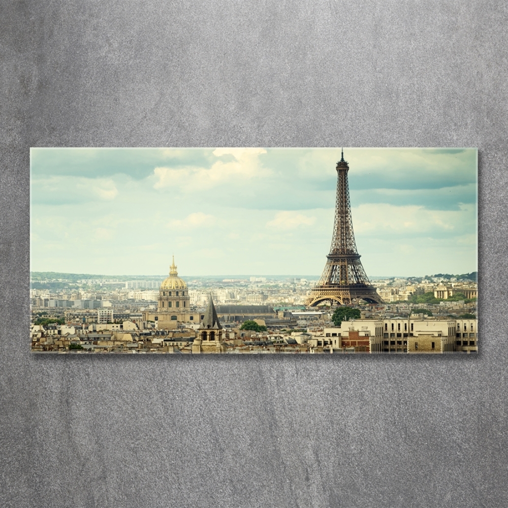 Tableau sur verre Tour Eiffel Paris France