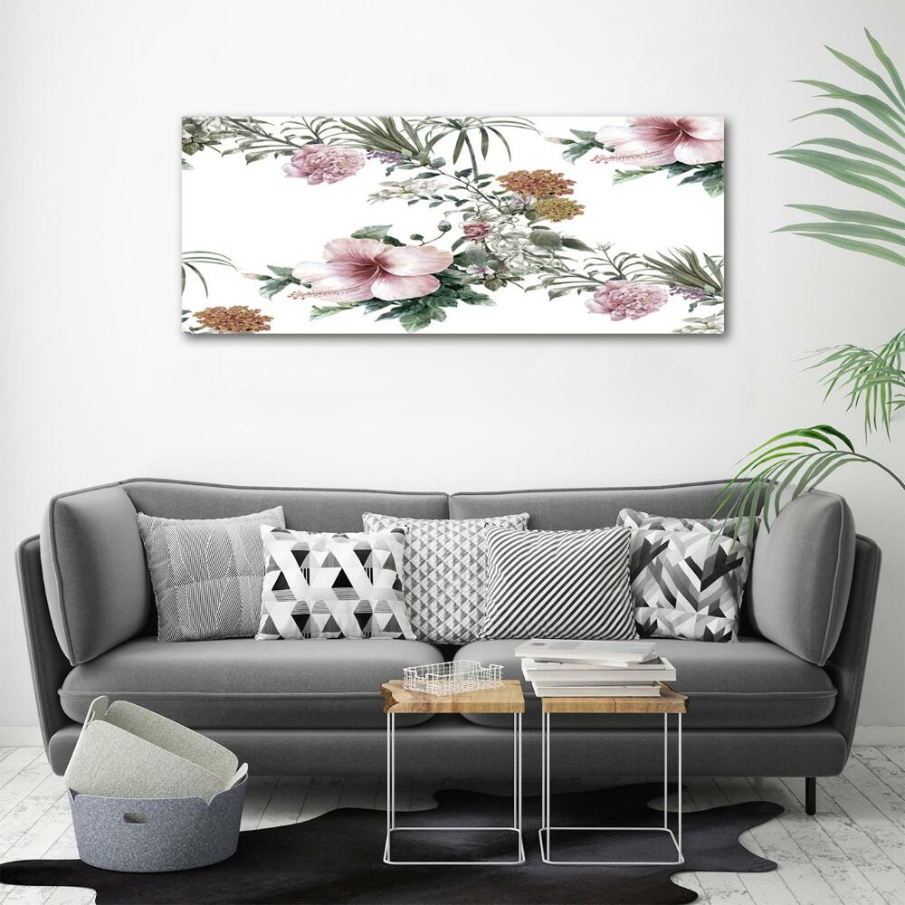 Tableau sur verre Design floral