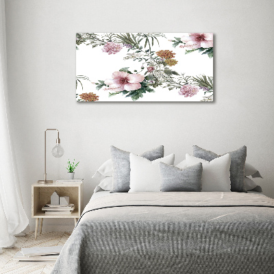 Tableau sur verre Design floral