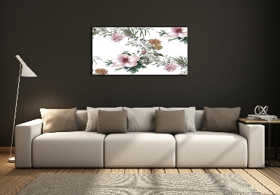 Tableau sur verre Design floral